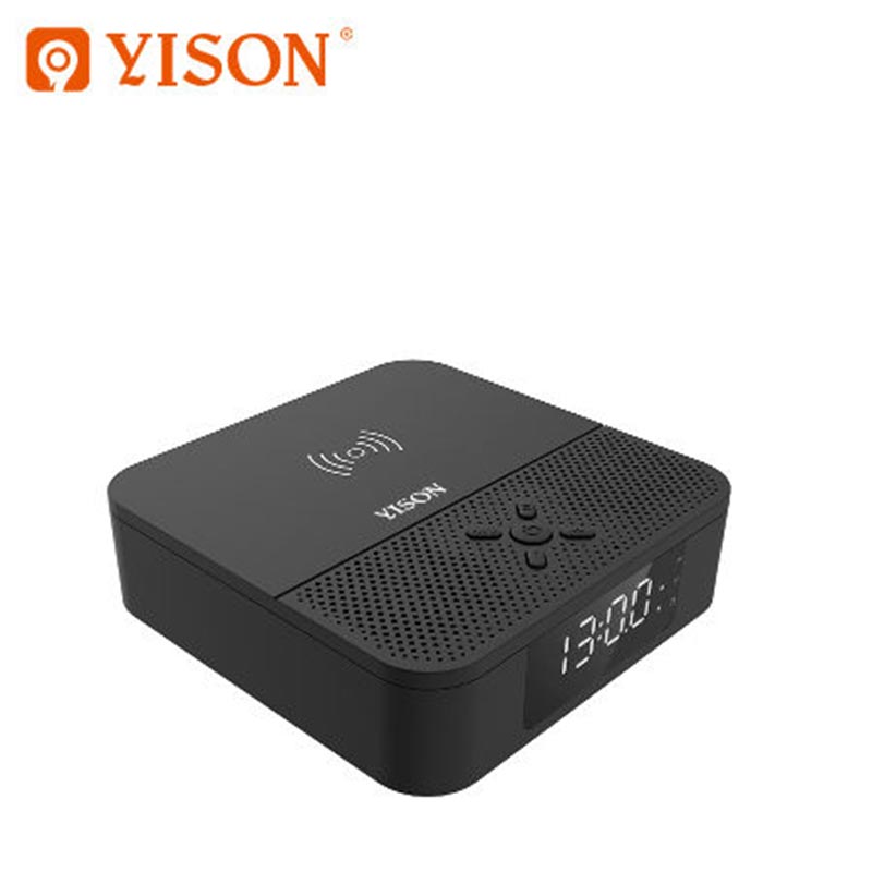 Акустика YISON with Qi Charger WS-5 |3W*2| black Черный на картинке №4