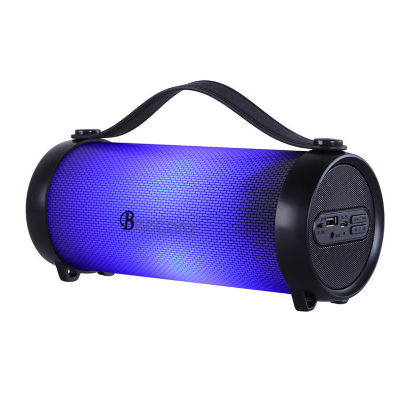 Акустика Bluetooth Beecaro with RGB Light RX33D |BT5.0, 7.5/8.5W, FM, AUX, TF| (230*94*97mm) black Чорний на малюнкі №4