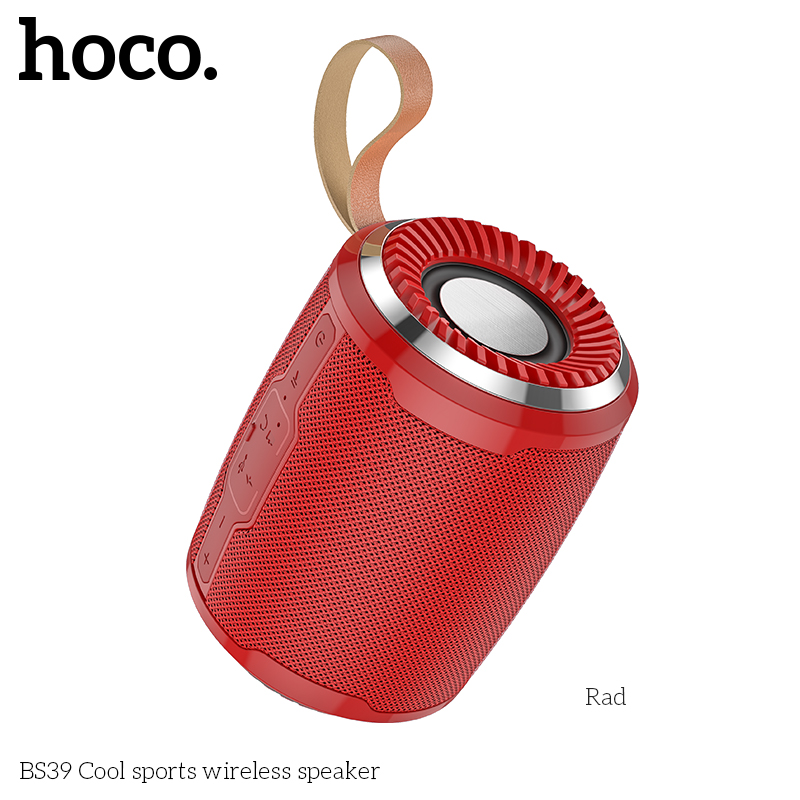 Акустика HOCO Cool sports BS39 |IPX5, TWS, TF/USB/FM, BT5.0| red Красный на картинке №13