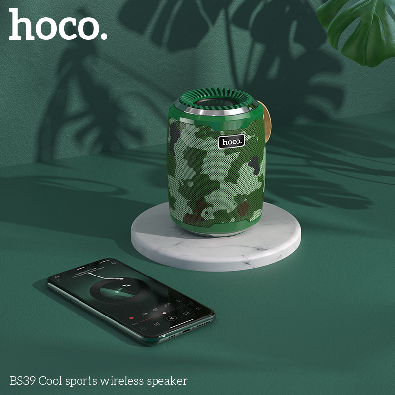 Акустика HOCO Cool sports BS39 |IPX5, TWS, TF/USB/FM, BT5.0| red Красный на картинке №4