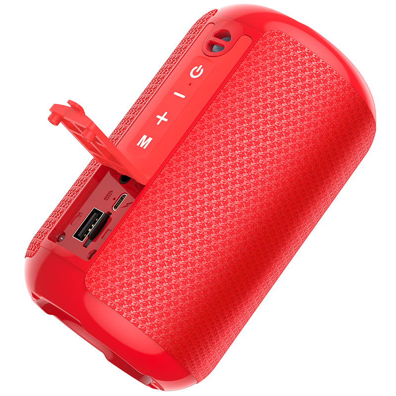 Акустика HOCO Trendy sound sports wireless speaker IPX5 HC1 |BT, TWS, AUX, FM, TF, USB| black (6931474740175) Черный на картинке №10