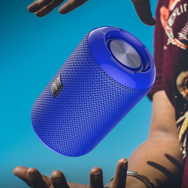 Акустика HOCO Trendy sound sports wireless speaker IPX5 HC1 |BT, TWS, AUX, FM, TF, USB| black (6931474740175) Черный на картинке №13