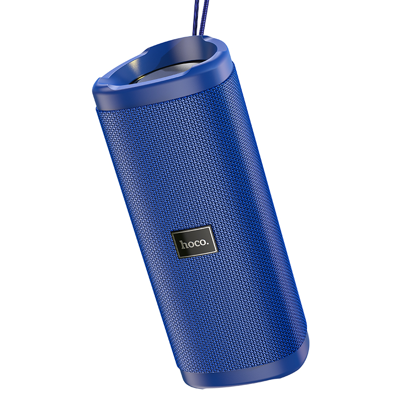 Акустика HOCO Bella sports True Wireless speaker IPX5 HC4 |BT, TWS, AUX, FM, TF, USB| blue Синий на картинке №11