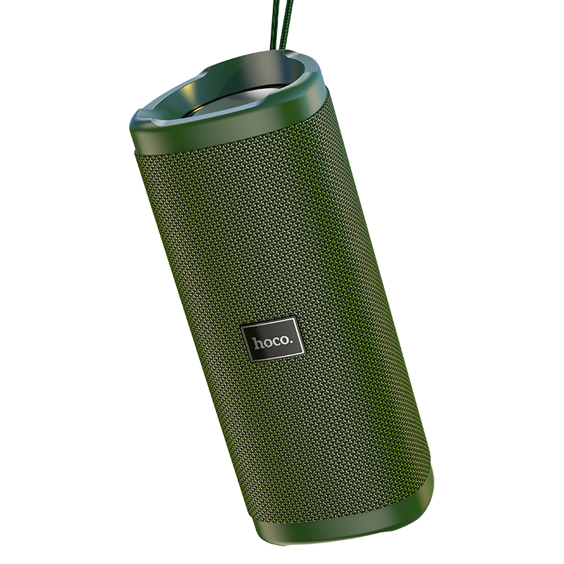 Акустика HOCO Bella sports True Wireless speaker IPX5 HC4 |BT, TWS, AUX, FM, TF, USB| grey Сірий на малюнкі №2