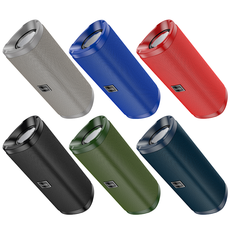 Акустика HOCO Bella sports True Wireless speaker IPX5 HC4 |BT, TWS, AUX, FM, TF, USB| grey Сірий на малюнкі №8