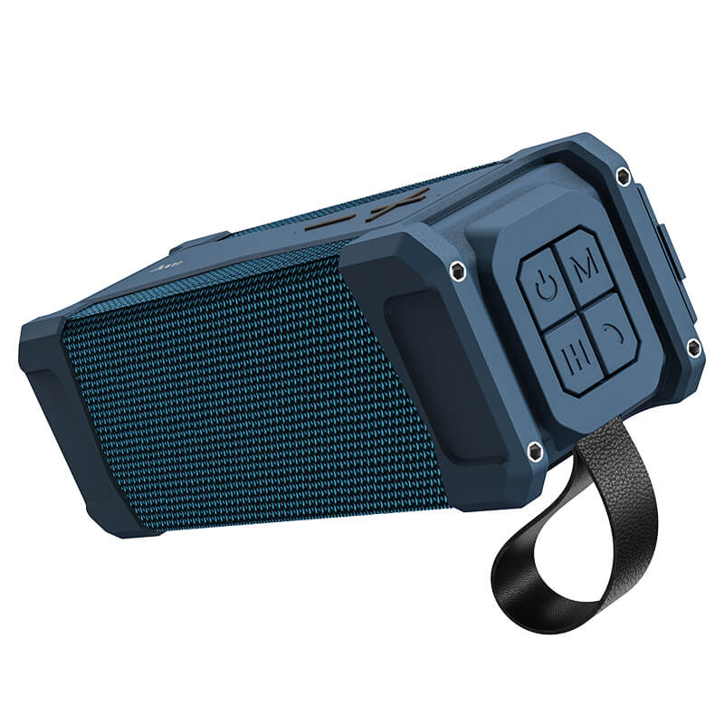Акустика HOCO Magic sports BT speaker IPX5 HC6 |TWS, BT, AUX, FM, TF, USB| navy-blue (6931474749079) Синий на картинке №1