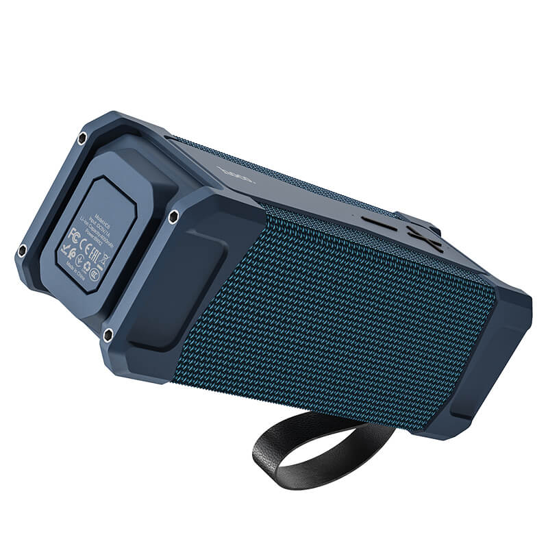 Акустика HOCO Magic sports BT speaker IPX5 HC6 |TWS, BT, AUX, FM, TF, USB| navy-blue (6931474749079) Синий на картинке №8