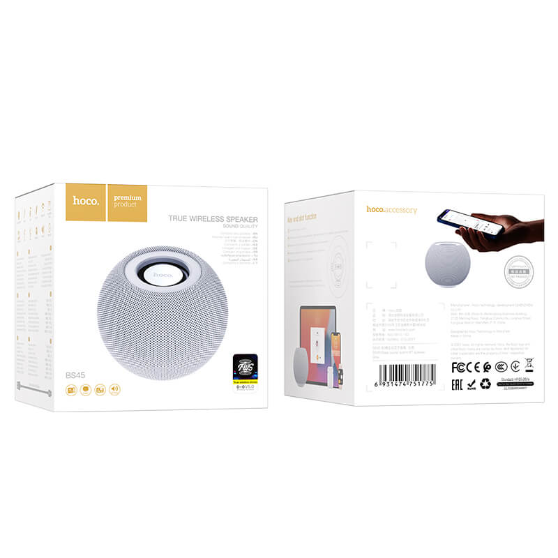 Акустика HOCO Deep sound sports BT speaker BS45 |BT5.0, TWS, FM, TF| blue Синий на картинке №6