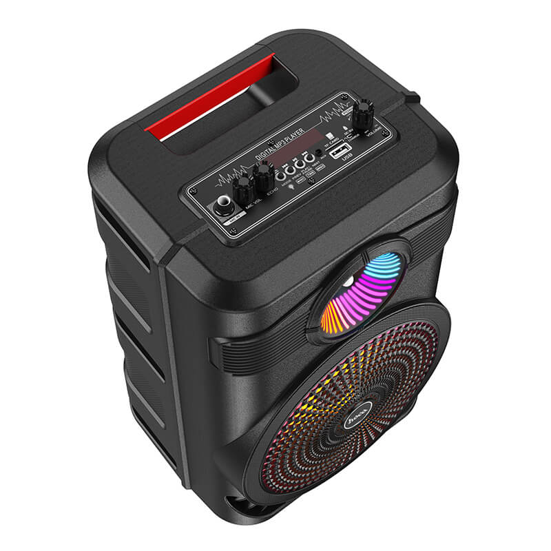 Акустика-караоке HOCO Mature outdoor BT speaker BS46 |10W, BT5.0, TWS, AUX, TF, USB, FM, 3Hours| black (6931474754080) Черный на картинке №6