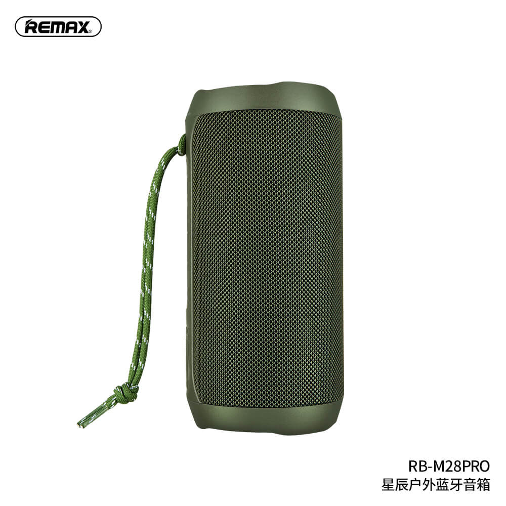 Акустика REMAX Star Series RGB Outdoor Wireless Speaker RB-M28 PRO IPX7 |BT5.0,8Wx2, TWS, AUX/TF, DSP, 8h| green Зелёный на картинке №3