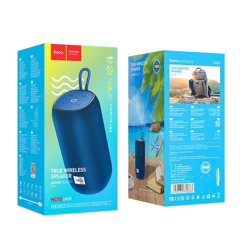 Акустика HOCO Sonar sports BT speaker HC10 IPX5 |BT5.0, TWS, AUX, FM, TF, USB, 3Hours, 5W| black (6931474760302) Черный на картинке №11