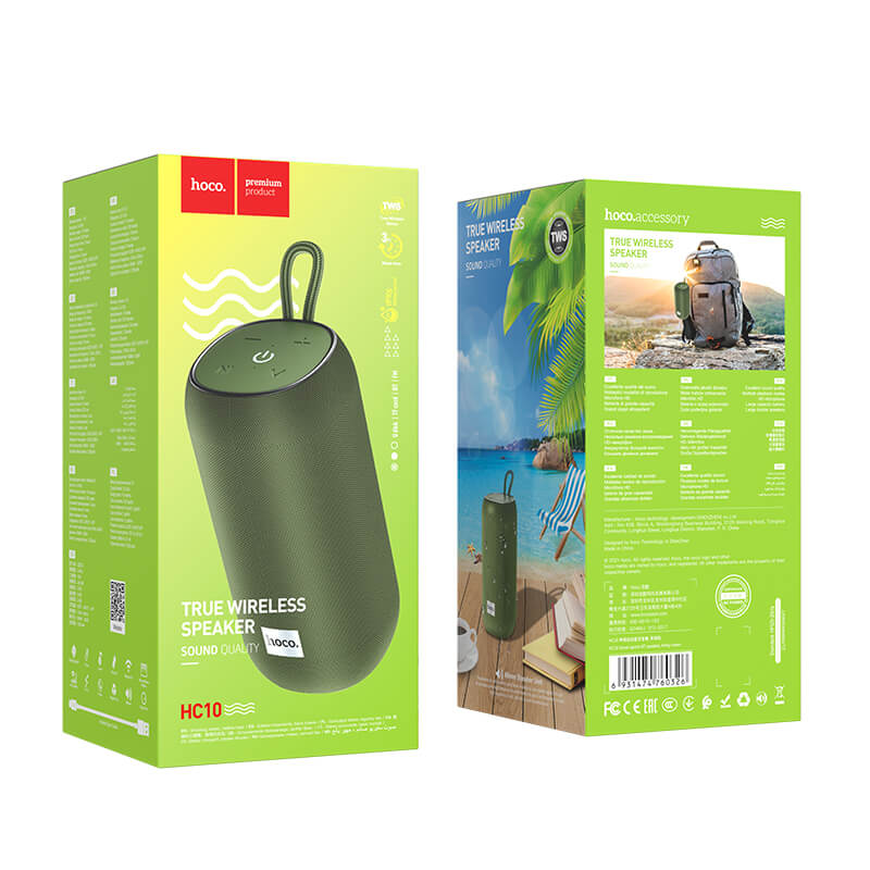 Акустика HOCO Sonar sports BT speaker HC10 IPX5 |BT5.0, TWS, AUX, FM, TF, USB, 3Hours, 5W| black (6931474760302) Черный на картинке №3