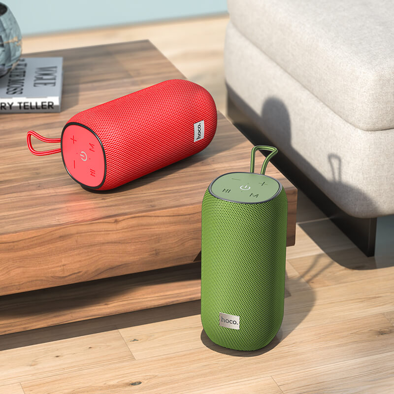 Акустика HOCO Sonar sports BT speaker HC10 IPX5 |BT5.0, TWS, AUX, FM, TF, USB, 3Hours, 5W| red (6931474760319) Красный на картинке №4