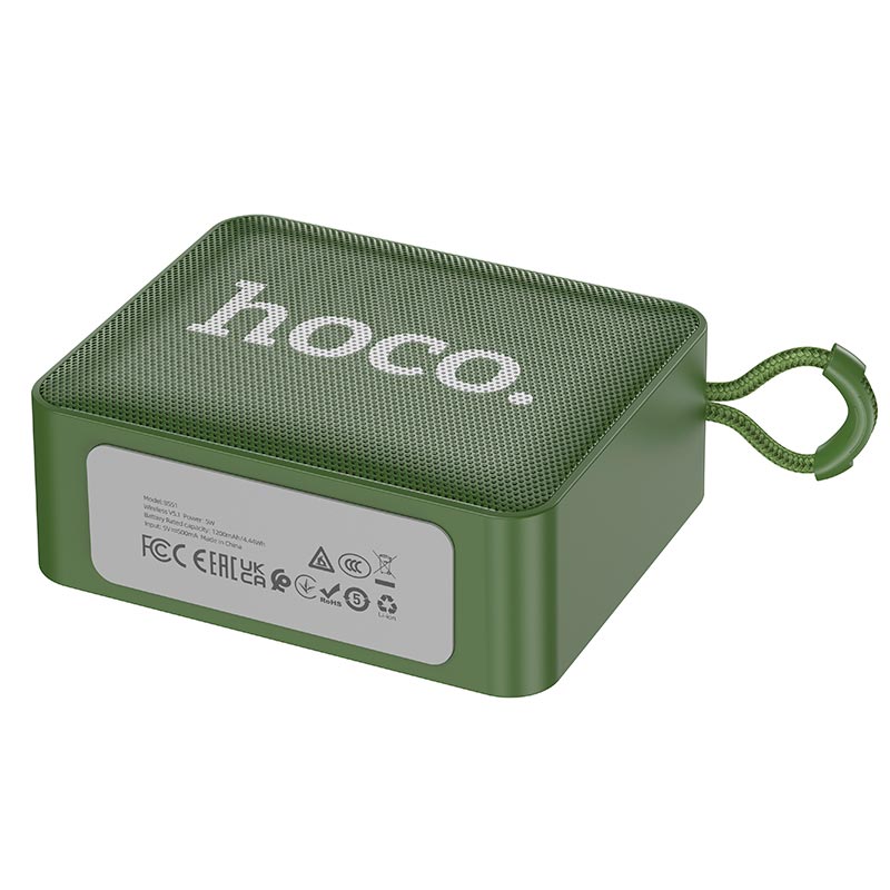 Акустика HOCO Gold brick sports BT speaker BS51 |BT5.1, TWS, USB/AUX/TF/FM, 4h| red (6931474780744) Красный на картинке №7