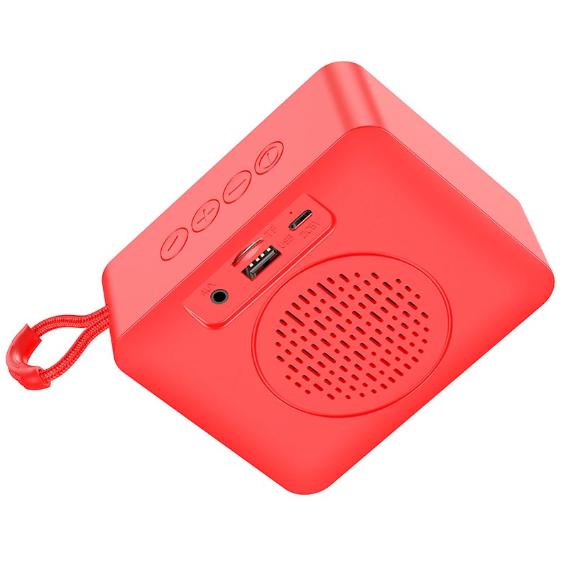 Акустика HOCO Gold brick sports BT speaker BS51 |BT5.1, TWS, USB/AUX/TF/FM, 4h| red (6931474780744) Красный на картинке №8