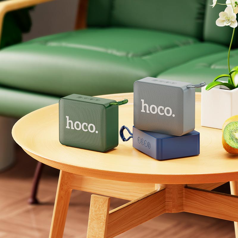 Акустика HOCO Gold brick sports BT speaker BS51 |BT5.1, TWS, USB/AUX/TF/FM, 4h| blue (6931474780782) Синий на картинке №5