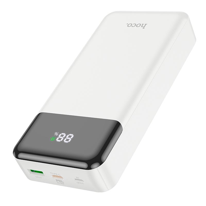 УМБ HOCO Cool figure power bank J102A 20000mAh |2USB/Type-C, 20W/3A, PD/QC| black (6931474783622) Черный на картинке №4