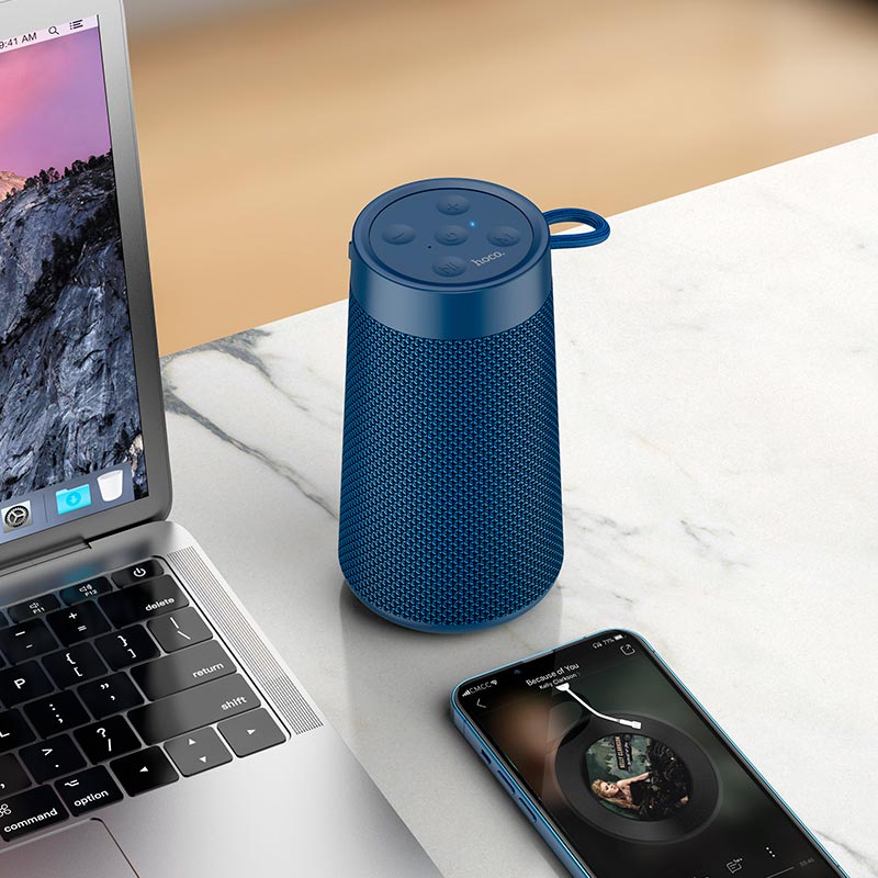 Акустика HOCO Sports BT speaker HC13 |BT5.0, USB/TF/AUX| navy-blue (6931474769565) Синий на картинке №12