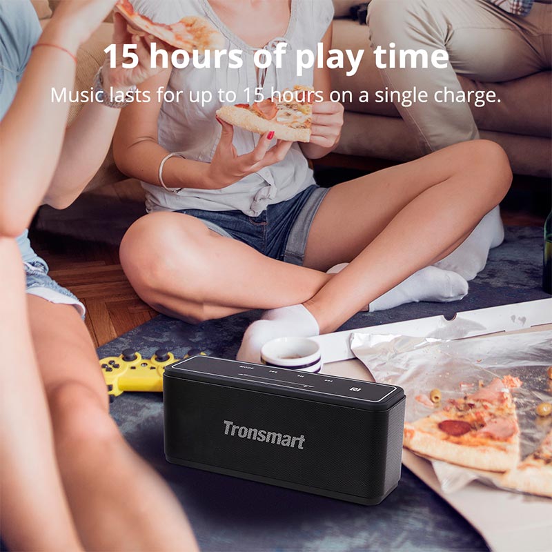 Акустика Tronsmart |BT5.0, AUX, 40W, TWS, NFC, DSP, 15h Max| black (Mega) Чорний на малюнкі №8