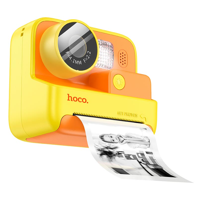 Детская цифровая фото-видео камера HOCO Dual lens children printing camera DV200 |2 ips screen| pink (6942007628419) Розовый на картинке №3