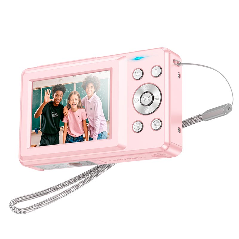 Фотокамера HOCO digital camera DV202 |44MP, 30fps/1920p, 2.4 IPS HD| black (6942007637626) Черный на картинке №3