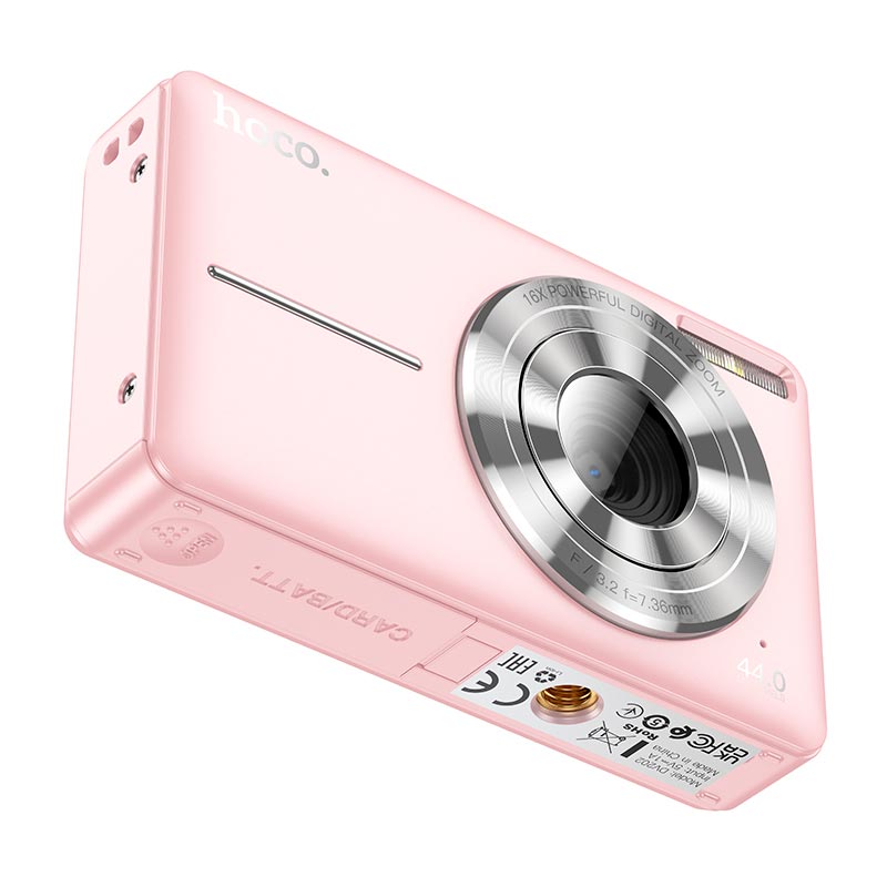 Фотокамера HOCO digital camera DV202 |44MP, 30fps/1920p, 2.4 IPS HD| black (6942007637626) Черный на картинке №6