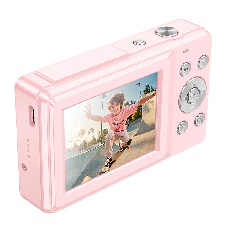 Фотокамера HOCO digital camera DV202 |44MP, 30fps/1920p, 2.4 IPS HD| black (6942007637626) Черный на картинке №8