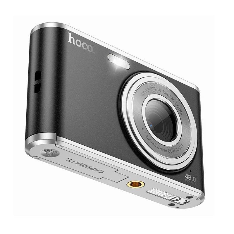 Фотокамера HOCO Dual-lens digital camera DV203 |48MP, 30fps/1920p, 2.8 IPS HD| black (6942007637640) Черный на картинке №8