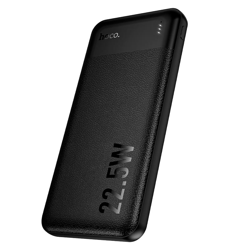 УМБ HOCO Essence PD fully compatible power bank J159 10000mAh |2USB/1Type-C, 22.5W/3A, PD/QC| black (6942007673570) Черный на картинке №5