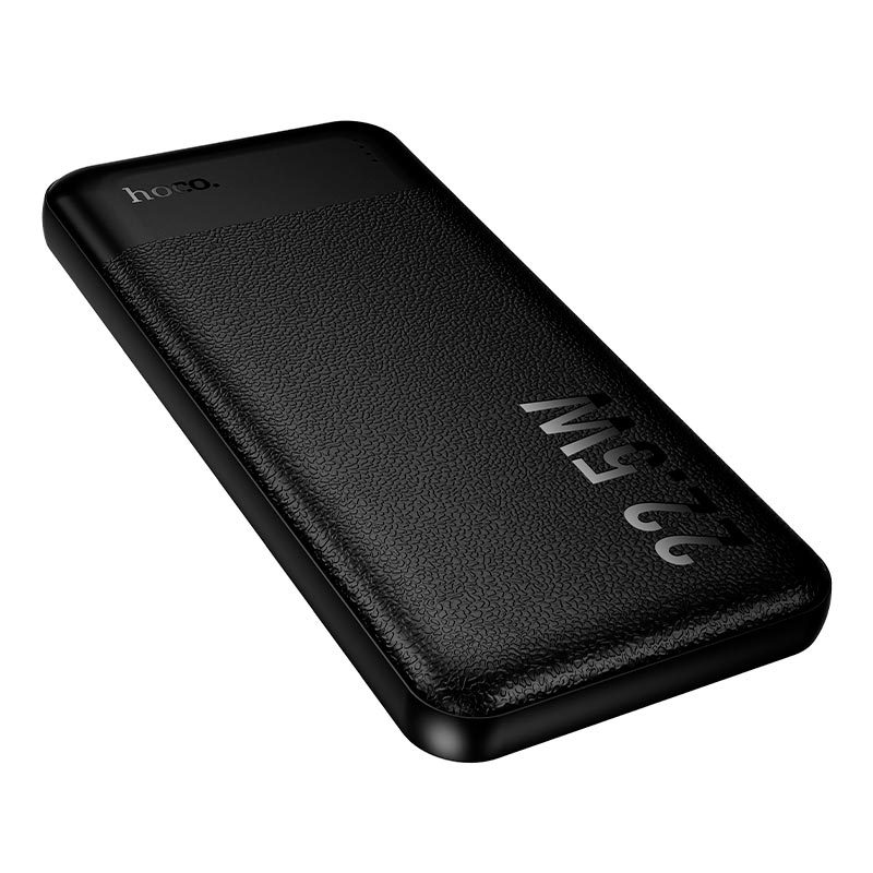 УМБ HOCO Essence PD fully compatible power bank J159 10000mAh |2USB/1Type-C, 22.5W/3A, PD/QC| black (6942007673570) Черный на картинке №6