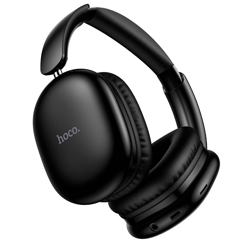 Наушники HOCO Graceful BT headphones W73 |BT6.0, TF/AUX, 45h, App| black (6942007674867) Черный на картинке №8