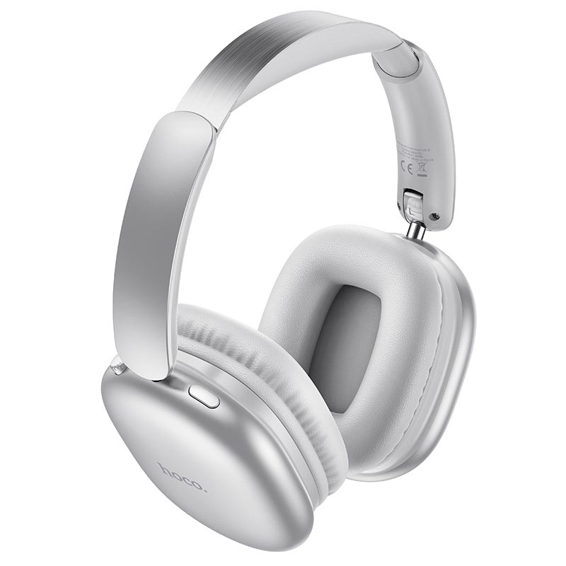 Наушники HOCO Graceful BT headphones W73 |BT6.0, TF/AUX, 45h, App| silver (6942007674874) Серебристый на картинке №9