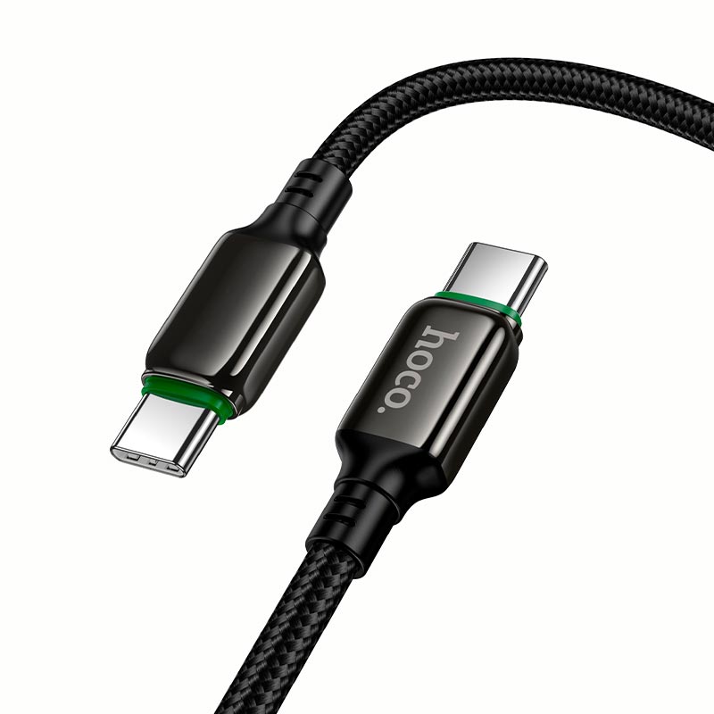 Кабель HOCO C to C Exceed charging data cable X127 |1m, 60W| black (6942007675611) Черный на картинке №6