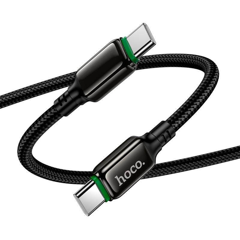 Кабель HOCO C to C Exceed charging data cable X127 |1m, 60W| black (6942007675611) Черный на картинке №7