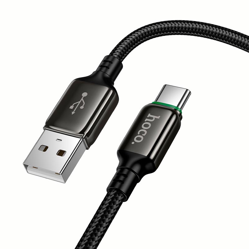 Кабель HOCO Type-C Exceed charging data cable X127 |1m, 36W| black (6942007675604) Черный на картинке №7