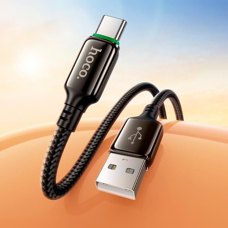 Кабель HOCO Type-C Exceed charging data cable X127 |1m, 36W| black (6942007675604) Черный на картинке №8
