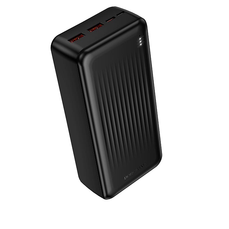 УМБ Borofone Clever PD fully compatible power bank BJ80B 30000mAh |2USB/Type-C, 22.5W/3A, PD/QC| black (6941991121630) Черный на картинке №1