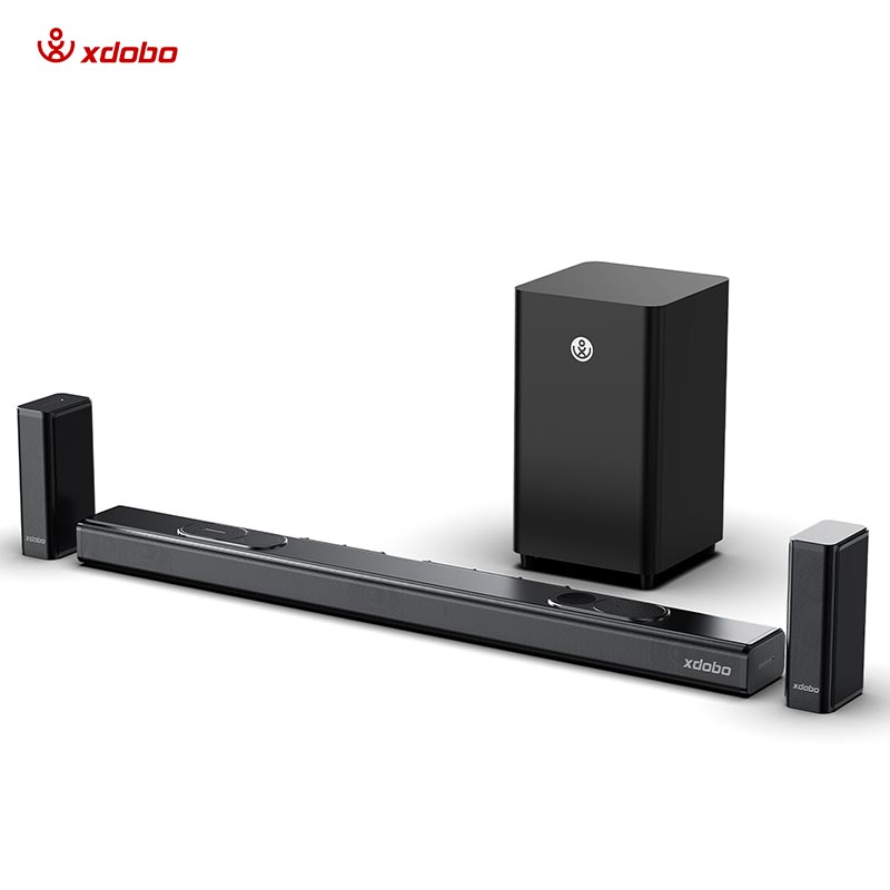 Акустика Xdobo (Soundbar support Dolby atmos) |BT5.3+EDR, 500W Peak, HDMI/Optical Fibre/ USB/ AUX/Coaxial| black (Pacific 1982) Черный на картинке №14