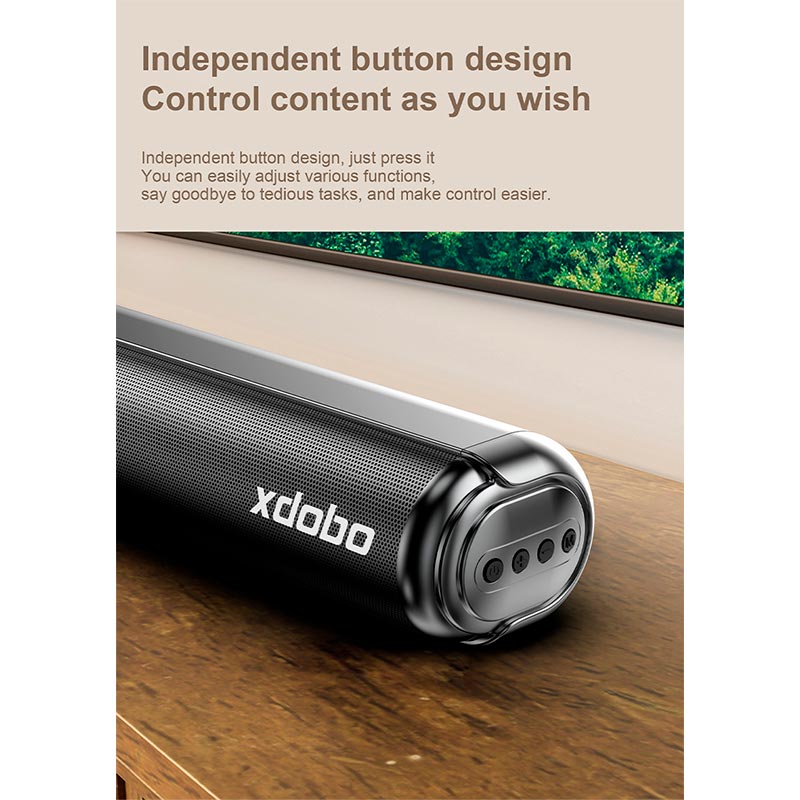 Акустика Xdobo Soundbar 1978II |BT5.3+EDR, 80W, HDMI/Optical/ USB/ AUX/Coaxial| black (Home 1978 ii(Soundbar)) Черный на картинке №14