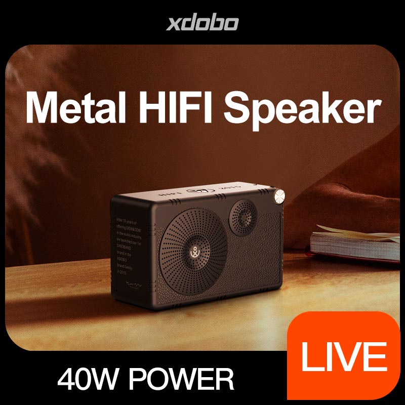 Акустика Xdobo IPX5 |BT5.3, 40W, AUX/TF, 10h| black (HIFI 2015) Черный на картинке №7