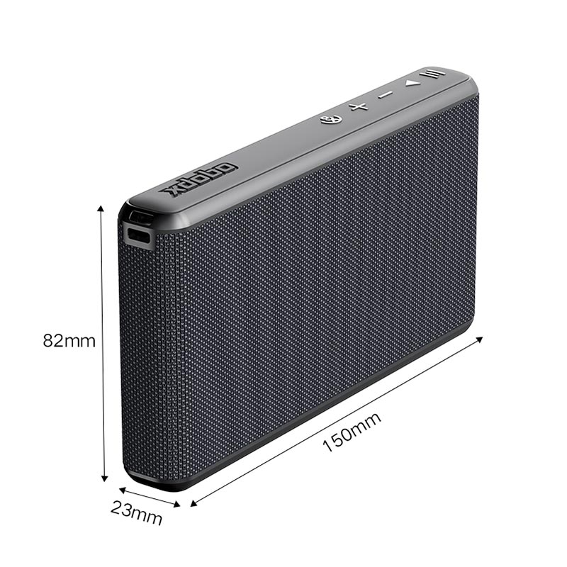 Акустика Xdobo IPX5 |BT5.3, 10W, AUX, 8h| black (X8 Air) Черный на картинке №6