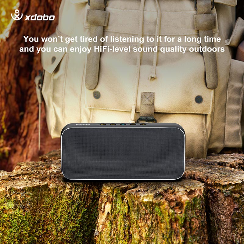 Акустика Xdobo IPX5 |BT5.3, 60W, AUX/TF, 8h| black (Luxe) Черный на картинке №12