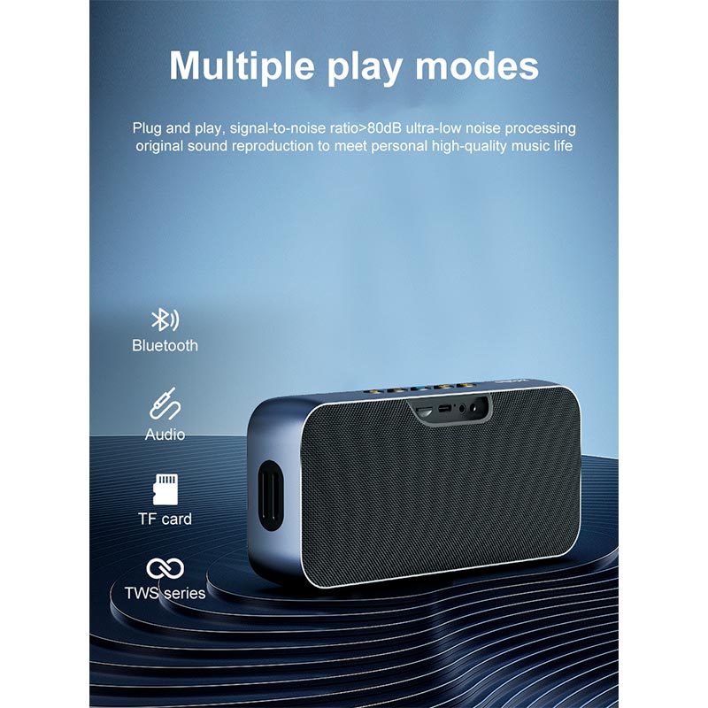 Акустика Xdobo IPX5 |BT5.3, 60W, AUX/TF, 8h| black (Luxe) Черный на картинке №5