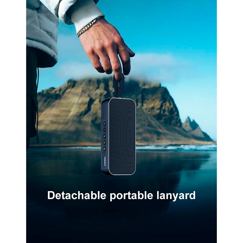 Акустика Xdobo IPX5 |BT5.3, 60W, AUX/TF, 8h| black (Luxe) Черный на картинке №7