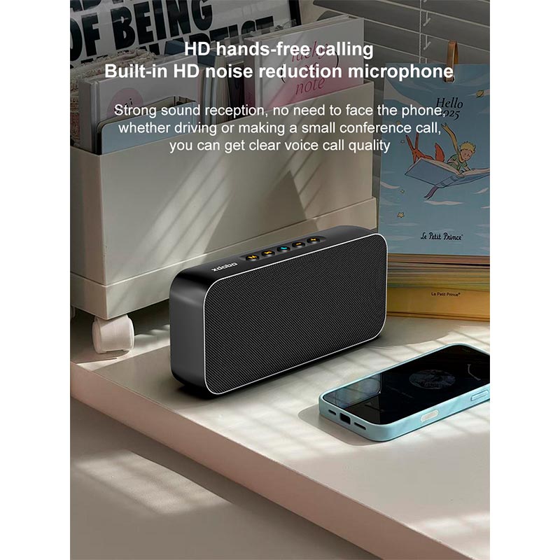 Акустика Xdobo IPX5 |BT5.3, 60W, AUX/TF, 8h| black (Luxe) Черный на картинке №8