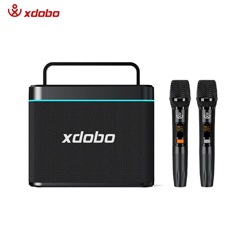 Акустика-караоке Xdobo Truth (with 2 MIC) IPX6 |BT5.3, 200W, AUX/USB/TF, 12h| black (Truth(with 2 MIC)) Черный на картинке №1