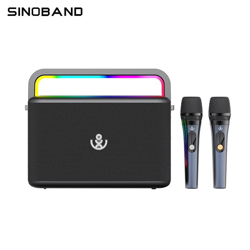 Акустика-караоке Xdobo Nuts (with 2 MIC) |BT5.3, 120W, USB/AUX/TF, 20h| black (Nuts(with 2 MIC)) Черный на картинке №4