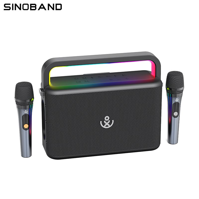 Акустика-караоке Xdobo Nuts (with 2 MIC) |BT5.3, 120W, USB/AUX/TF, 20h| black (Nuts(with 2 MIC)) Черный на картинке №5