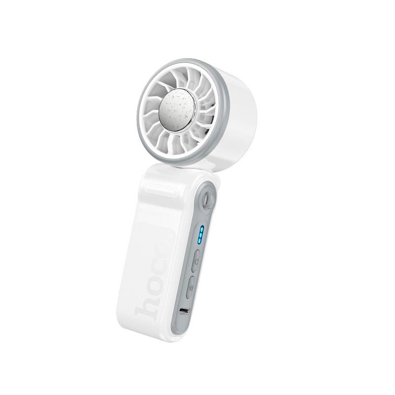 Вентилятор HOCO Ice pack series lightweight foldable fan HX604 |6.5h Max, 3 Levels, 60dB| white (6942007678537) Белый на картинке №2