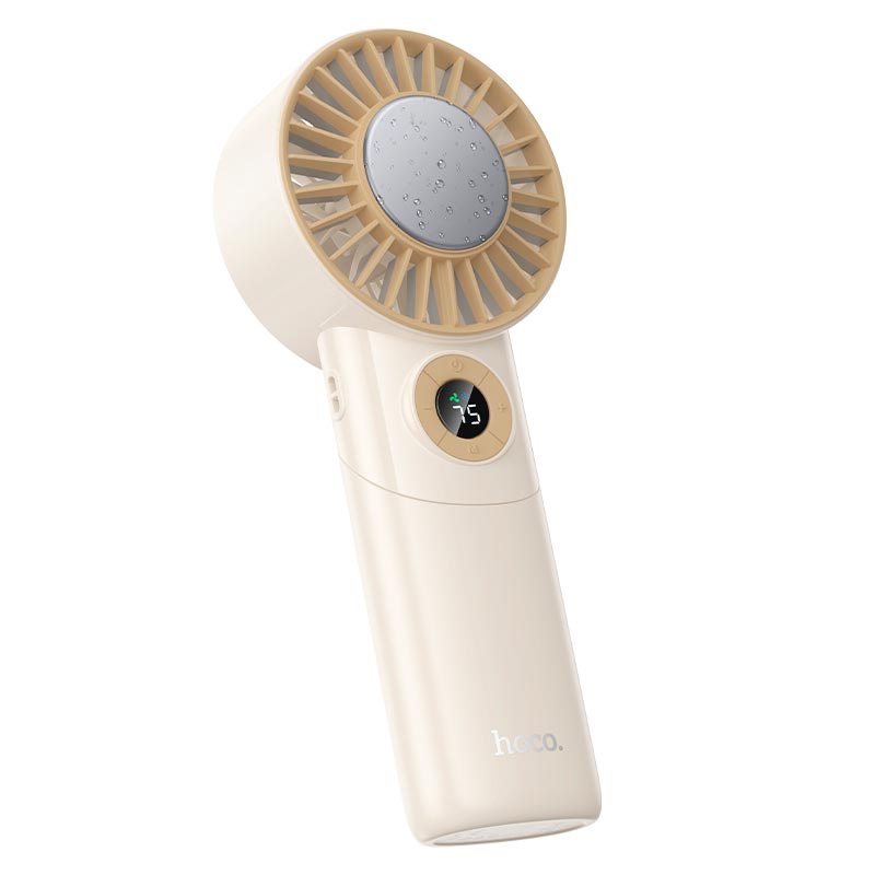Вентилятор HOCO Ice pack series lightweight foldable fan HX605 |1.5-11h, 100 Levels, 45dB| beige (6942007678544) Бежевый на картинке №11